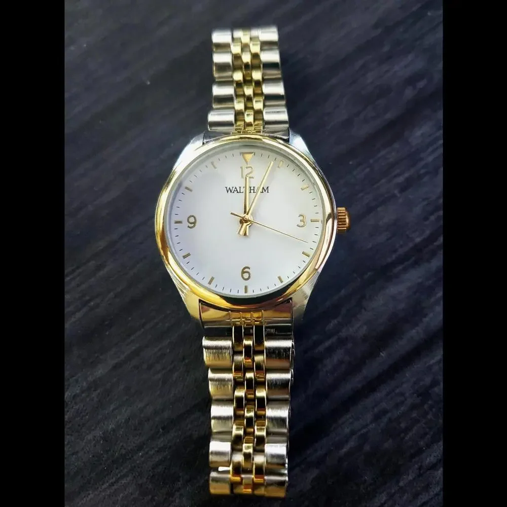 Rare Vintage‎ Waltham Unisex Accutime President Jubilee 34mm